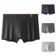 thumbnail image 1 of Dovford Soft Mens Trunks Underpants, No Show Mid-rise Underwear with Flex Wide Waistband, Breathable, 1 of 3
