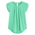 thumbnail image 1 of Dovford Summer Tops for Women 2024 Trendy Short Sleeve Fashion Square Neck Blouses Cute Petite Tops Shirts Dressy Tunic Tees, 1 of 7