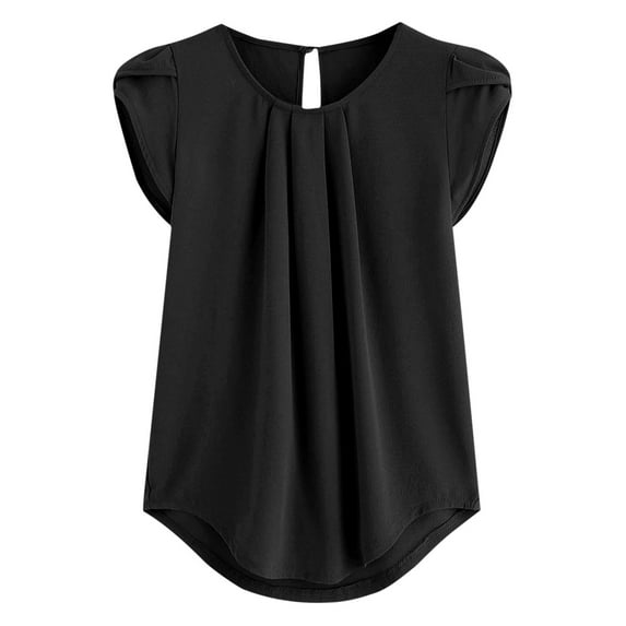 Dovford Summer Tops for Women 2024 Trendy Short Sleeve Fashion Square Neck Blouses Cute Petite Tops Shirts Dressy Tunic Tees