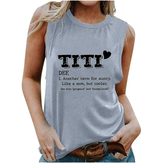 Dovford Sweatshirt for Women 3/4 Sleeve Another Term For Aunty Pullover Funny Auntie Definition Print Casual Fall Spring Tops