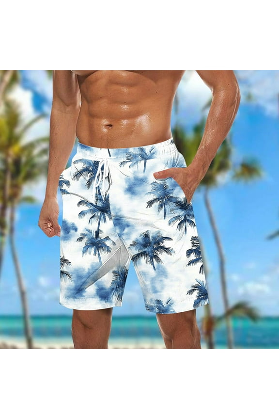 Swimming Trunks for Men Board Shorts Swimwear Quick Dry Beach Shorts with Zipper Pockets 7 Inch Mens Swimsuit Trunks