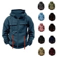 thumbnail image 1 of Dovford Tactical Hoodies for Men Quater-Zip Pullover Vintage Sweatshirt Casual Long Sleeve Cargo Hoodies with Pocket, 1 of 5