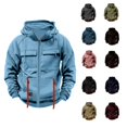 thumbnail image 1 of Dovford Tactical Hoodies for Men Quater-Zip Pullover Vintage Sweatshirt Casual Long Sleeve Cargo Hoodies with Pocket, 1 of 5