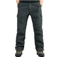 thumbnail image 1 of Dovford Tactical Pants for Men Waterproof Straight Leg Lightweight Work Pants Fleece Breathable Baggy Cargo Pants with Pockets, 1 of 4