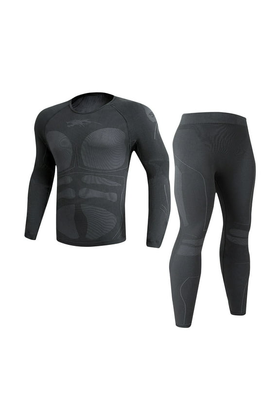 Thermal Underwear for Men, Winter Gear Long Johns Base Layer Top and Bottom Set for Skiing Running