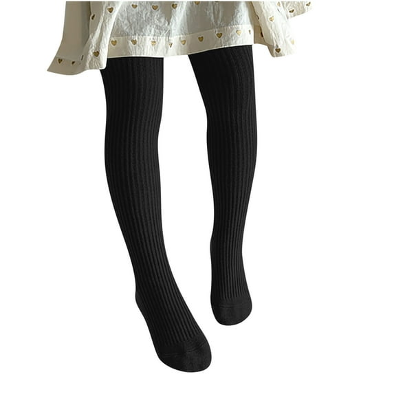 Dovford Toddler Girls Soft Tights Warm Knit Leggings Stockings Cotton Candy Colors Crochet Pantyhose for Infant Autumn Winter Outfits