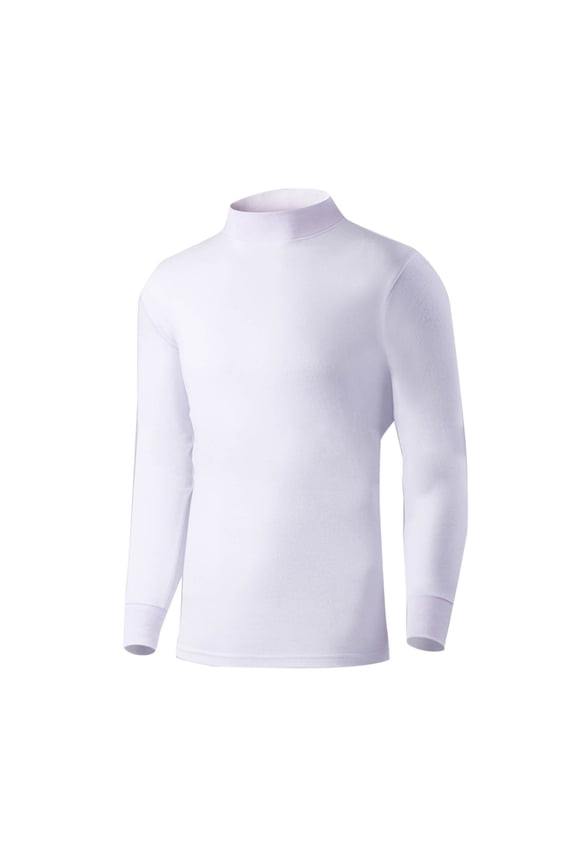 Turtleneck Men Long Sleeve Shirt Fashion T-Shirts Plaid Houndstooth Undershirts Mock Turtle Neck Slim Fit Shirts