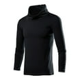 thumbnail image 1 of Dovford Winter Jumpers for Men Thermal Long Sleeve Tops Pullover Turtleneck Thermal Base Layer Men Winter T Shirts 2024 Solid Color Elastic Slim Fit Sweater, 1 of 4