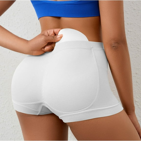 Dovford Women Butt Lifter Panties Padded Shapewear Hip Enhancer Pads Shorts Seamless Underwear Tummy Control Boyshorts