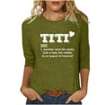 thumbnail image 1 of Dovford Women T Shirt TITI Like A Mom But Cooler Funny Short Sleeve Crew Neck Graphic Top T-Shirt Aunt Auntie Casual Tees Blouse Gift, 1 of 5