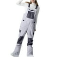 thumbnail image 1 of Dovford Women and Mens Snow Bibs Adjustable Overalls Pants Wear-resistant Bib Hiking Climbing Insulated Ski Pants, 1 of 5