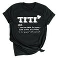 thumbnail image 1 of Dovford Women's Aunt Gift T Shirt with Funny Saying TITI TEE TEE Printed Graphic Short Sleeve Novelty Auntie Tops, 1 of 4