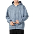 thumbnail image 1 of Dovford Womens and Mens Zip Up Hoodies Long Sleeve Fall Oversized Sweatshirts Acid Wash Y2K Jacket with Pockets, 1 of 5