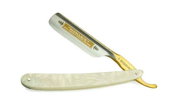 Dovo 6/8 Bismarck Pearl Acrylic Straight Razor-Not Honed