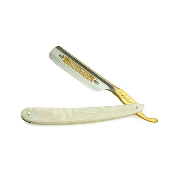 Dovo 6/8 Bismarck Pearl Acrylic Straight Razor-Not Honed