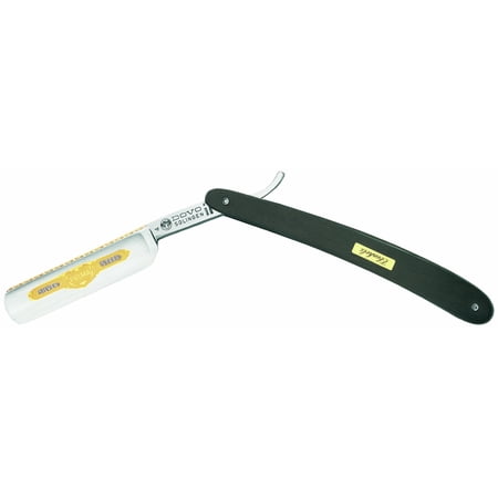 Dovo Straight Razor Carbon, Ebony Wood Handle