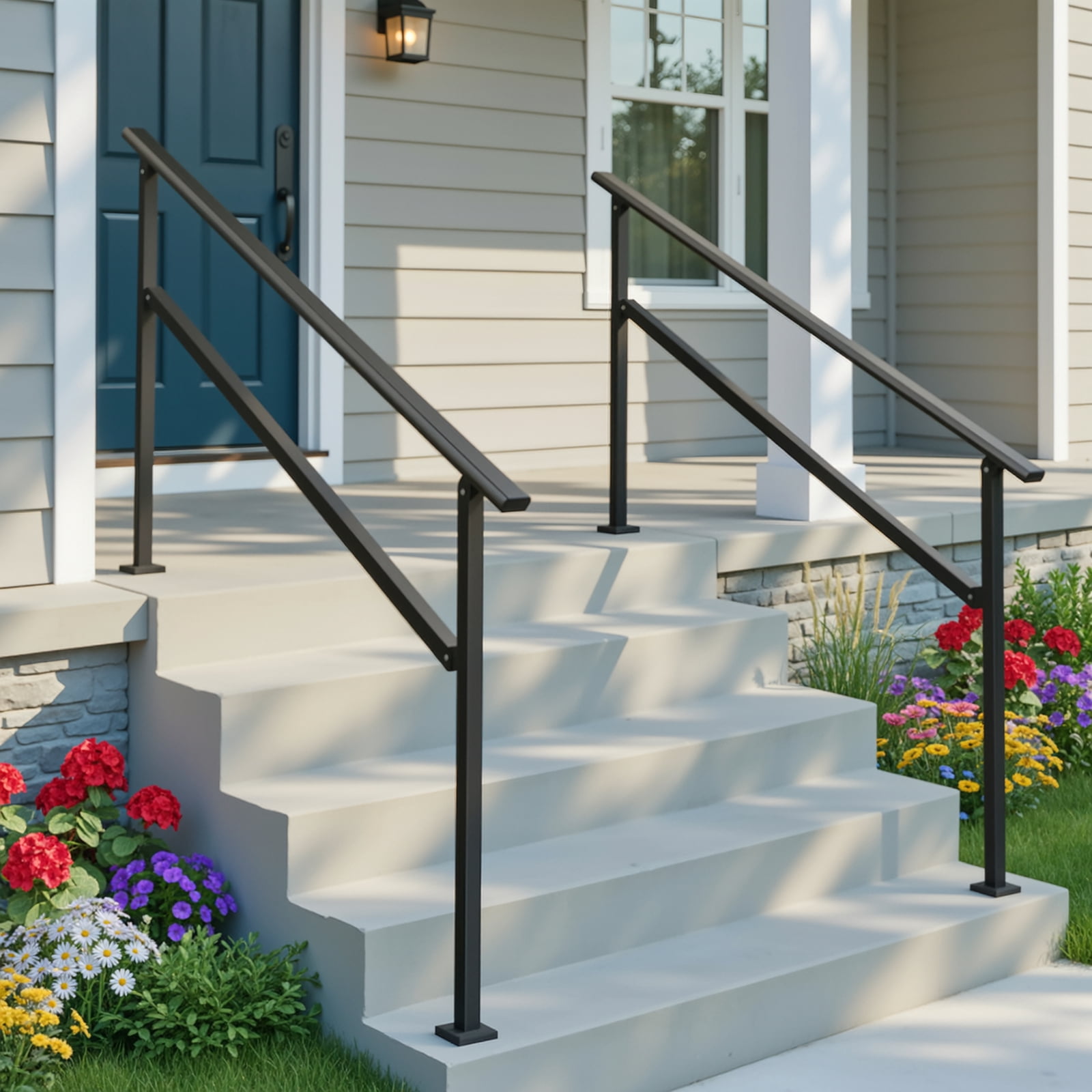 Dovov 2Pack Handrail for Outdoor Steps, 56 Steps Outdoor Stair — free download