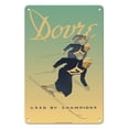 thumbnail image 1 of Dovre Ski Binding Company - Used by Champions - Vintage Advertising Poster by G. Hansen c.1930s - 8 x 12 inch Vintage Metal Tin Sign, 1 of 4
