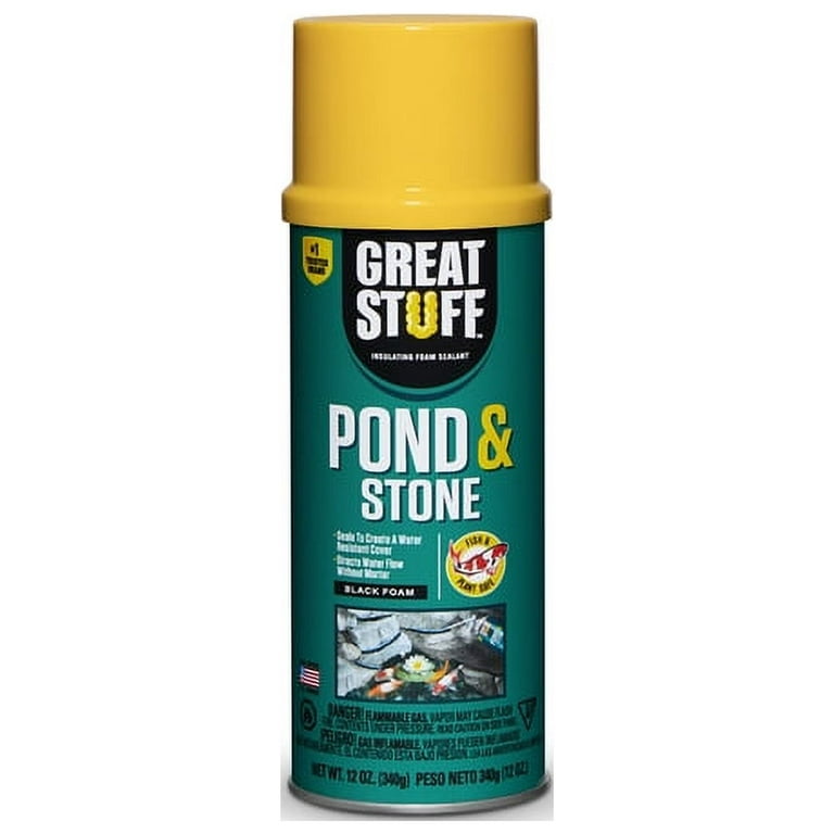 Buy GREAT STUFF Pond, Stone & Waterfall Sealant Black, 12 Oz.