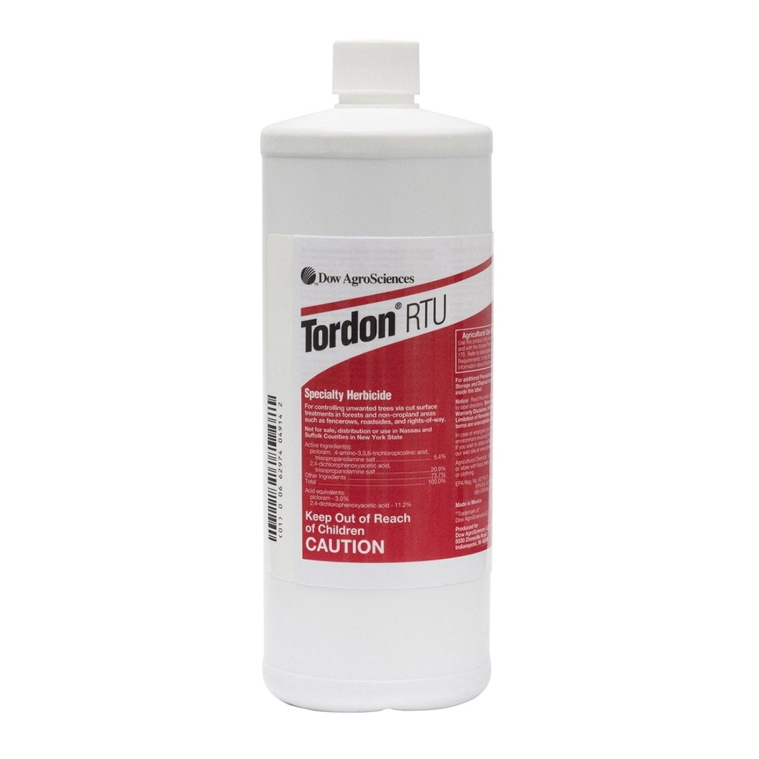 Dow AgroSciences RTU548 Tordon RTU Herbicide QT Size