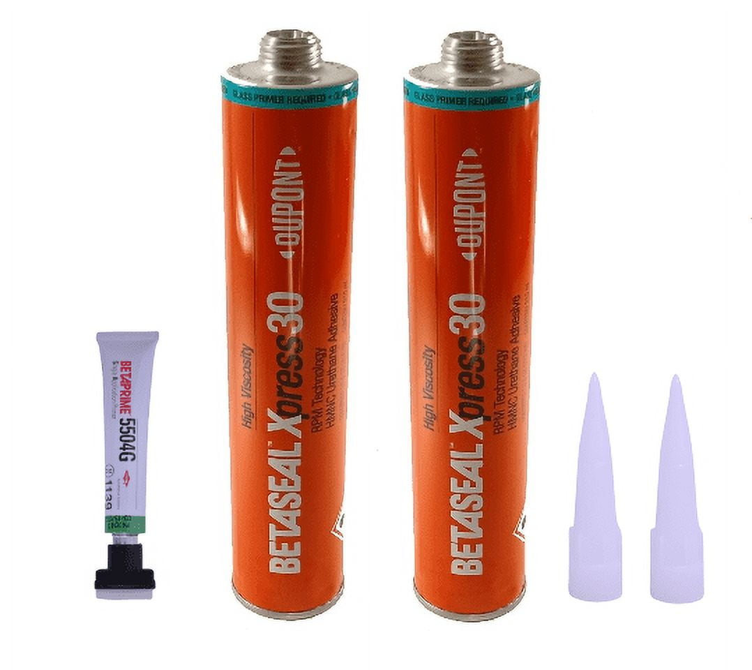 Dow Betaseal Xpress 30 AdvancedCure Auto Glass Urethane 2 Tubes + 5504G Primer