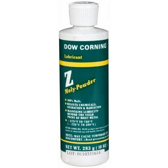 Dow Corning 10 oz Bottle Dry Moly Lubricant Black