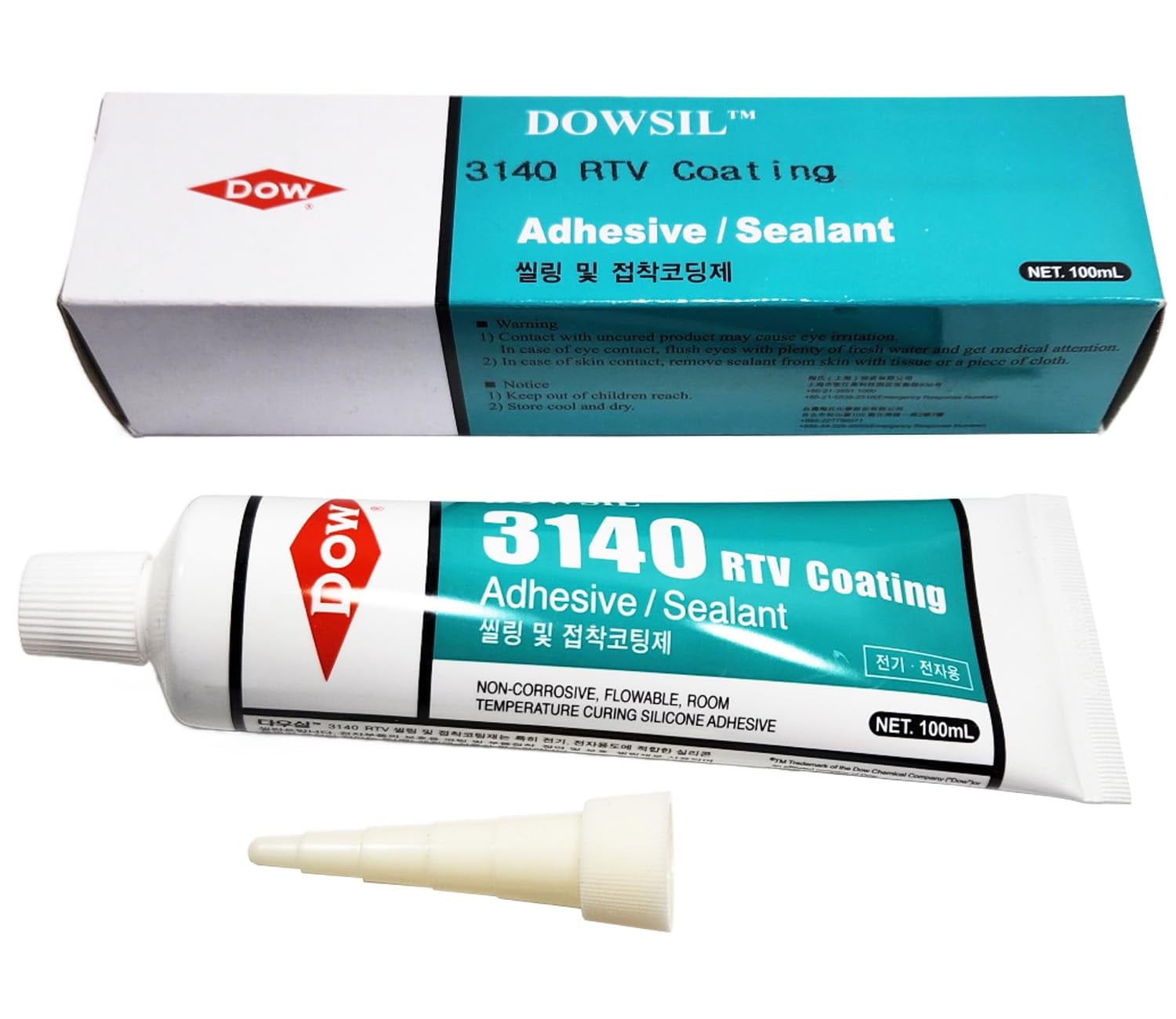 DOW DOWSIL 3140 Epoxy RTV Coating 100ml [3.38 Oz] Tube Silicone Adhesive Sealant