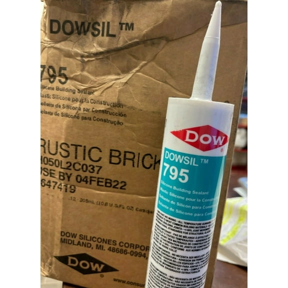 Dow Dowsil 795, Silicone, Rustic Brick Industrial Sealant, 12 Piece Pack