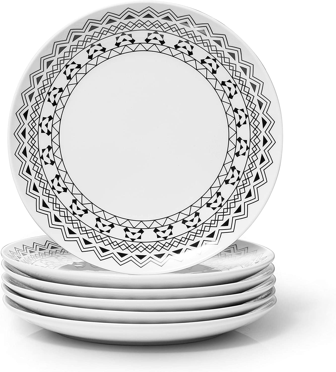 Dowan Ceramic Dinner Plates Sets Service For 6,8 INCH Pasta Salad Plate