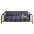 thumbnail image 1 of Dowbom 1-Piece Quilted Sofa Slipcover,1 2 3 Seater Sofa Cover Universal Non-slip Anti-scratch Furniture Protector thick Printed Couch Cover for Kids Pets Cat Dog-3 Seater-blue, 1 of 7