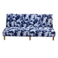 thumbnail image 1 of Dowbom Armless Futon Slipcover,Super Stretch Sofa Bed Slipcover Protector Dust-Proof Washable Soft Foldable Futon Sofa Cover with Elastic Bottom for Living Room Bedroom-M(190-210cm)-Navy blue, 1 of 7