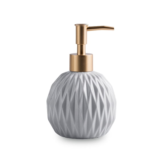 Dowbom Ceramic Foam Dispenser With Pump, Lotion Dispenser for Bathroom Vanity Countertop, Shampoo
