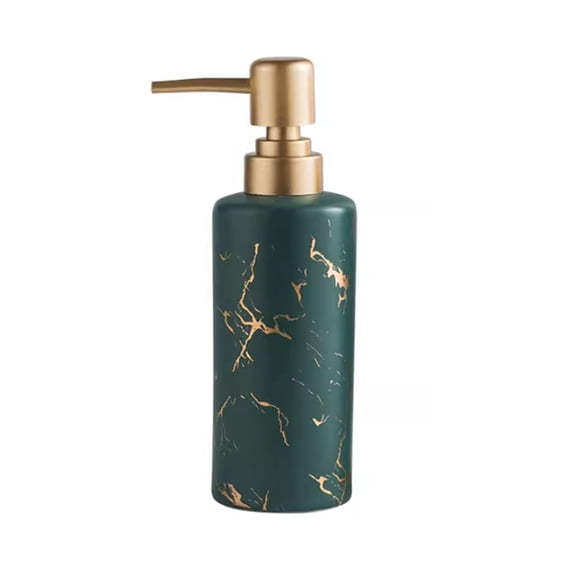 Dowbom Ceramic Soap Dispenser for Bathroom, Hand Soap. Refillable Lotion Dispenser