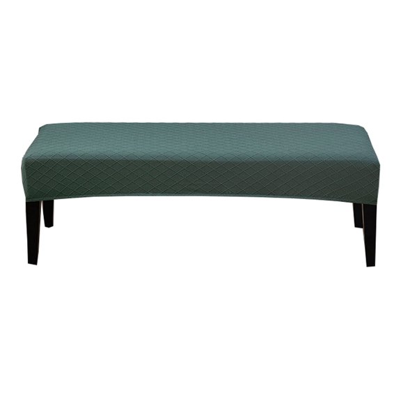 Dowbom Dining Bench Cover Stretch,Universal Bench Seat Cushion Slipcovers Anti-Dust Removable Washable Spandex Upholstered Dining Bench Protector for Kitchen Living Room Bedroom-green