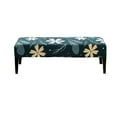 thumbnail image 1 of Dowbom High Stretch Dining Bench Cover,Printed Rectangular Bench Seat Cushion Slipcovers Removable Washable Anti-Dust Spandex Upholstered Bench Protector for Living Room Kitchen Bedroom-B, 1 of 8