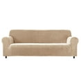 thumbnail image 1 of Dowbom High Stretch Sofa Cover, 1-Piece Velvet Sofa Slipcover Cushion Couch Furniture Protector, 1 of 6