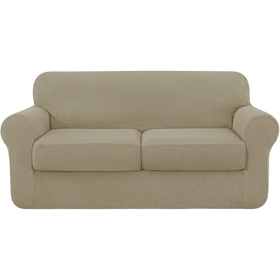 Dowbom High Stretch Sofa Cover Spandex Jacquard Sofa Slipcover Cushion Soft Couch Cover