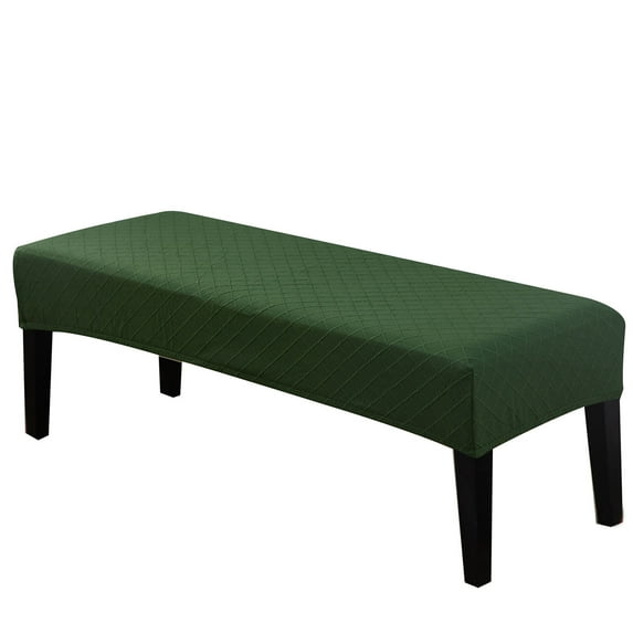 Dowbom Stretch Bench Covers Jacquard Bench Slipcover Washable Bench Seat Protector Furniture