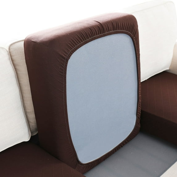 Dowbom Stretch Cushion Cover Soft Couch Polyester Furniture Cover With Elastic Straps