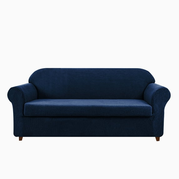 Dowbom Stretch Sofa Couch Cover 2 Piece Sofa Slipcover Soft Non Slip Furniture Protector
