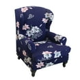 thumbnail image 1 of Dowbom Stretch Wingback Chair Cover Spandex 2-Pieces Printed Wing Chair Slipcover, 1 of 6