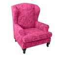 thumbnail image 1 of Dowbom Stretch Wingback Chair Cover Spandex 2-Pieces Printed Wing Chair Slipcover, 1 of 6