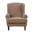 thumbnail image 1 of Dowbom Stretch Wingback Chair Slipcover 2 Pieces Armchair Cover Furniture Protector, 1 of 7