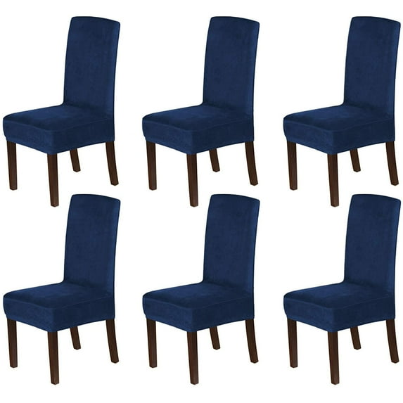 Dowbom Velvet Dining Chair Slipcover Stretch Chair Cover Soft Washable Chair Slipcover