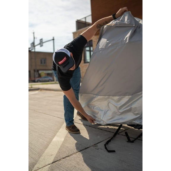 G3C22260LDowco Guardian 26037-00 UltraLite Plus Water Resistant Indoor/Outdoor Motorcycle Cover: Grey, X-Large