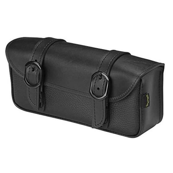 Dowco Willie & Max 59590-00 Black Jack Series: Synthetic Leather Motorcycle Tool Pouch, Black, Universal Fit, 12in.W x 5in.H x 2.5in.D