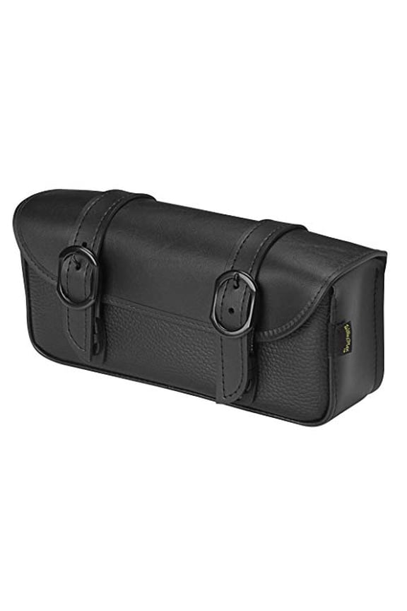 Dowco Willie & Max 59590-00 Black Jack Series: Synthetic Leather Motorcycle Tool Pouch, Black, Universal Fit, 12in.W x 5in.H x 2.5in.D