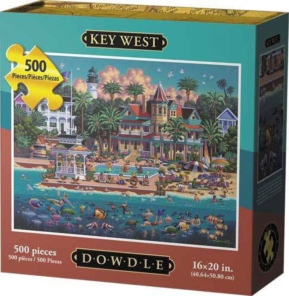 Dowdle Folk Art Jigsaw Puzzle - Key West - 500 Piece - Walmart.com