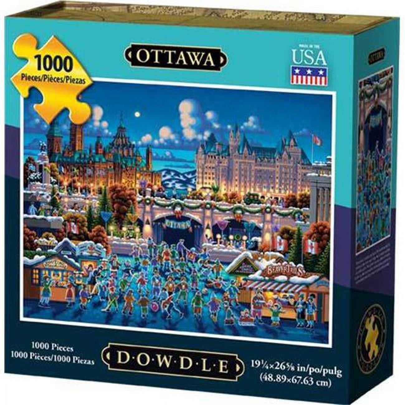 Dowdle Folk Art Jigsaw Puzzle Ottawa 1000 Piece