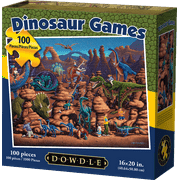 Dowdle Jigsaw Puzzle - Dinosaur Games - 100 Piece